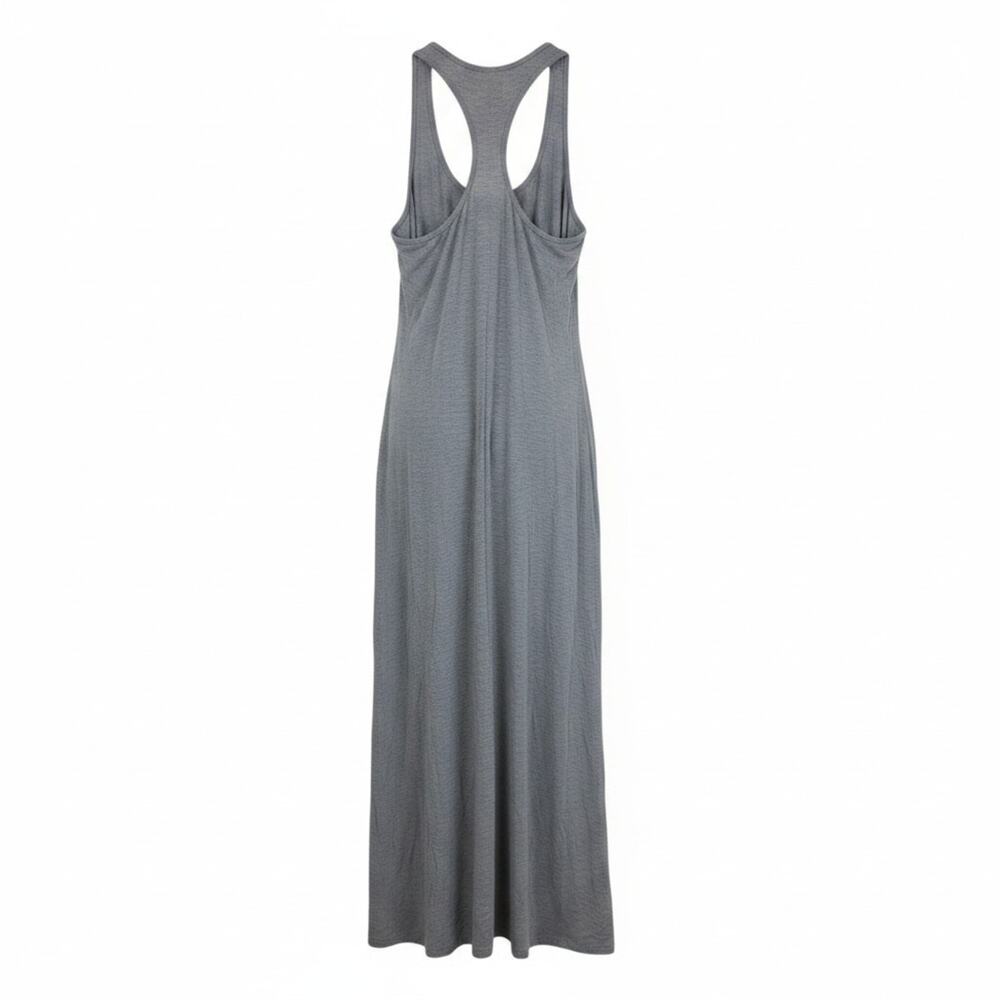 Fabletics Gray Heathered Tank Maxi Dress XS Racerback Casual Long - Picture 5 of 8